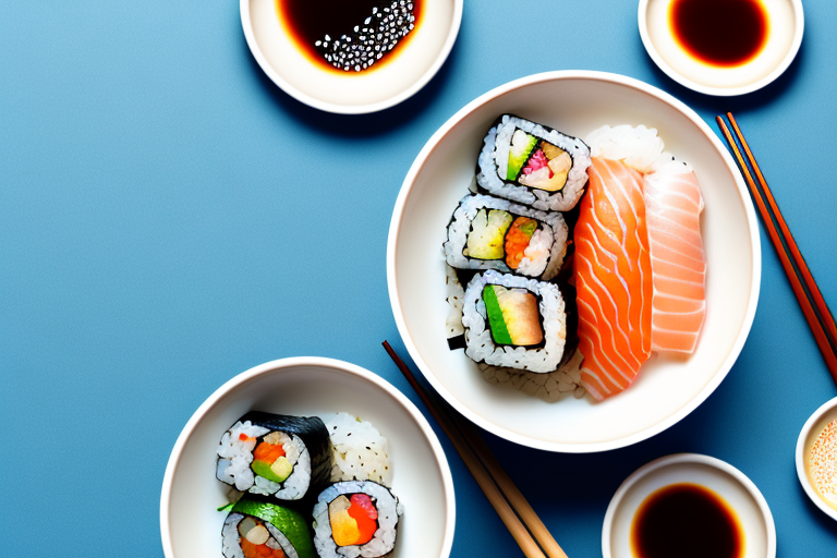 A bowl of sushi rice with grilled eel on top