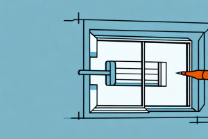 A window shutter with a tilt rod being repaired