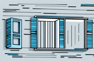 A house with louvered shutters installed on the windows