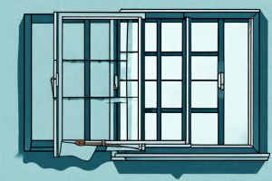 A window with vinyl plantation shutters