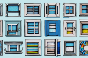 A window with a variety of different shutter sizes to show the range of options available