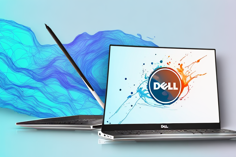 A dell xps 13 9380 laptop with a highlighted touchpad