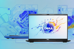 A dell precision 7510 laptop with its casing opened to show the cpu being upgraded