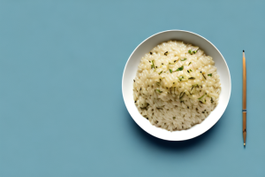 A bowl of arborio rice with artichokes