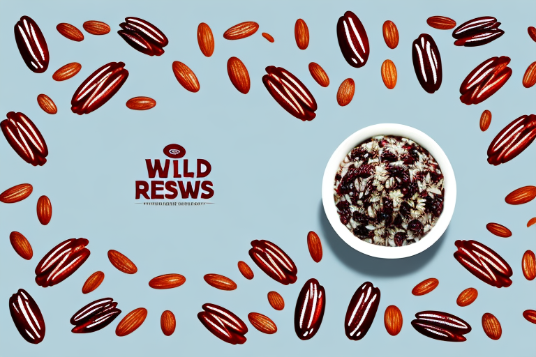 A bowl of wild rice with cranberries and pecans