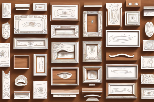 A variety of wood cabinet face frames in different shapes and sizes