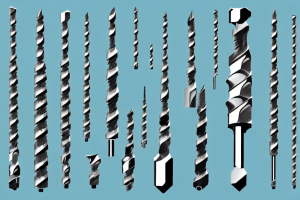 A set of self-centering drill bits in a variety of sizes and shapes