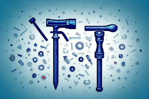 A dead blow hammer and its components