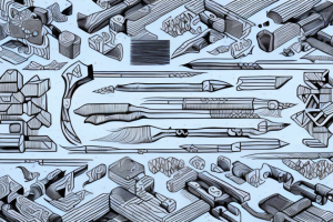 A variety of electric wood carving tools in a workshop setting