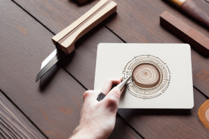 A woodworker using a card scraper to shape a piece of wood