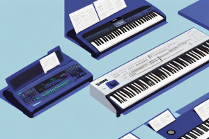 A yamaha and roland keyboard side-by-side to compare their features