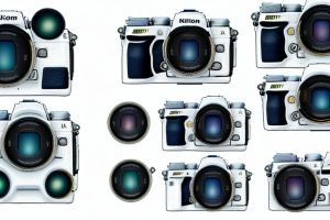 A nikon and sony mirrorless camera side-by-side