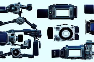 A side-by-side comparison of two camcorders