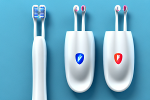 Two electric toothbrushes side-by-side