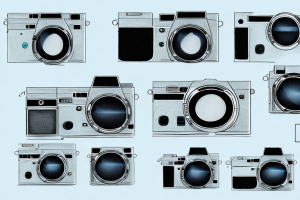 A sony and panasonic mirrorless camera side-by-side