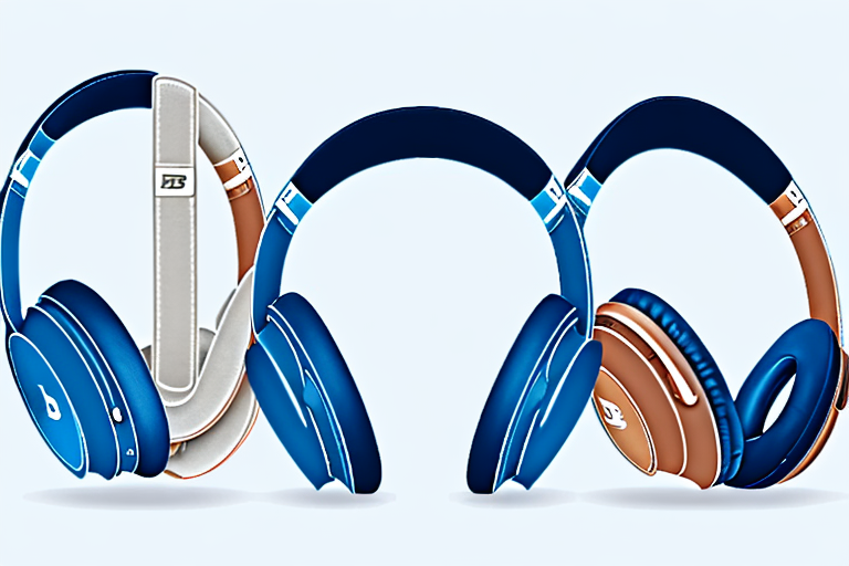 Two pairs of wireless headphones