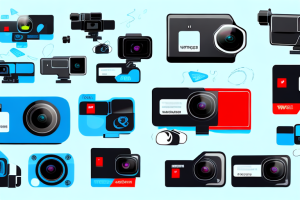 Two action cameras side-by-side