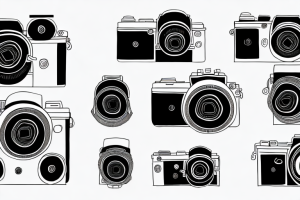 Two mirrorless cameras side-by-side