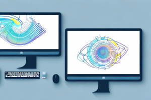 Two computer screens side by side