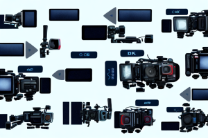 Two 4k camcorders side by side