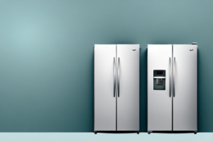 Two side-by-side refrigerators