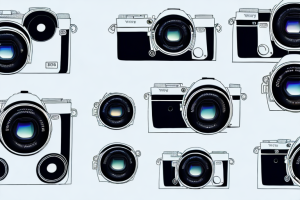 Two mirrorless cameras side-by-side