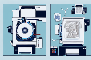 A canon and epson printer side-by-side